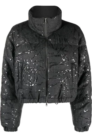 Brunello Cucinelli Gefütterte Jacke mit Reißverschluss
