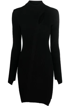 VERSACE Geripptes Minikleid