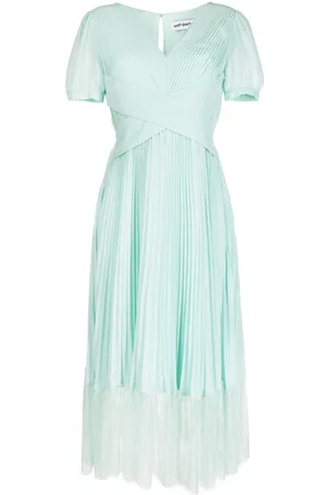 Self-Portrait Midikleid mit Spitze
