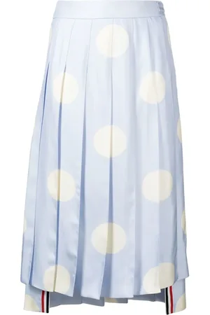 Thom Browne Faltenrock mit Polka Dots