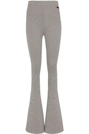Balmain Schlaghose aus Monogramm-Jacquard
