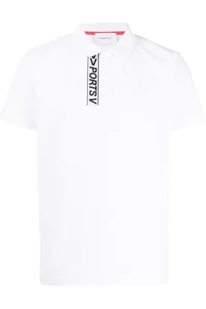 Ports V Poloshirt mit Logo-Streifen
