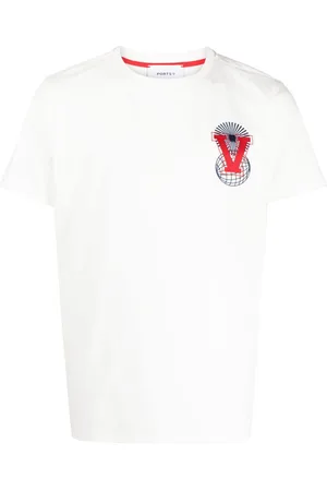 Ports V T-Shirt mit Logo-Stickerei