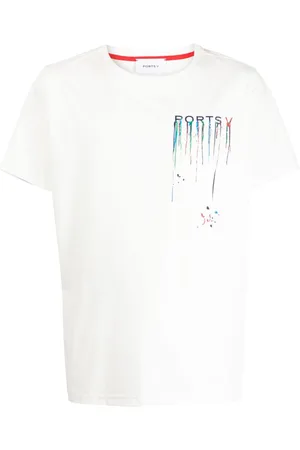 Ports V T-Shirt mit Farbklecks-Print