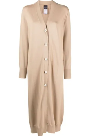 LORENA ANTONIAZZI Langer Cardigan mit V-Ausschnitt