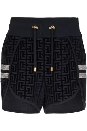Balmain Kurze Shorts mit Monogrammmuster