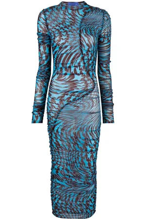MUGLER Kleid aus Mesh mit Sternen