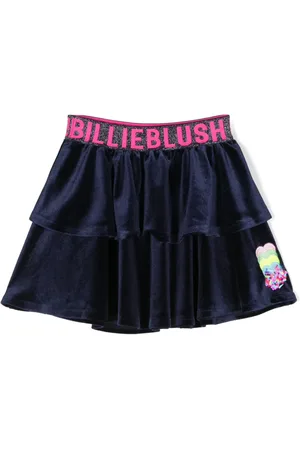 Billieblush Rock aus Velours mit Logo-Bund