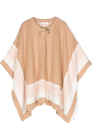 Chloé Asymmetrischer Poncho mit Streifen