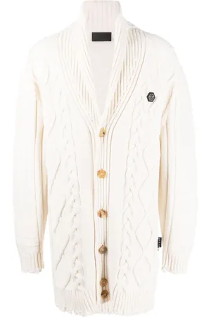 Philipp Plein Cardigan im Distressed-Look