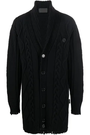 Philipp Plein Cardigan im Distressed-Look
