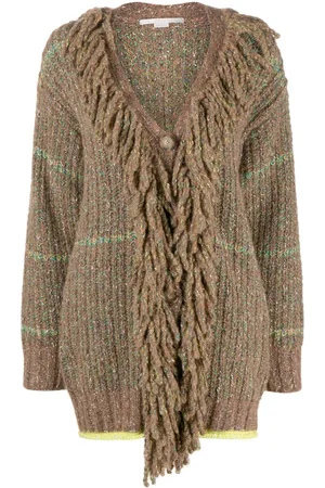 Stella McCartney Strickmantel mit Zopfmuster