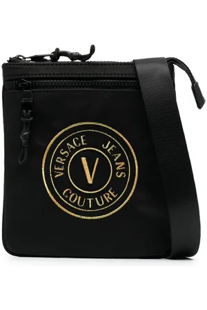 VERSACE Kuriertasche mit Logo-Patch