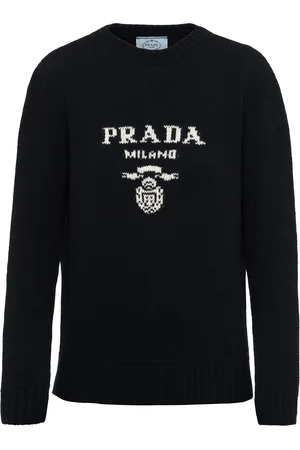 Prada Pullover mit Intarsien-Logo