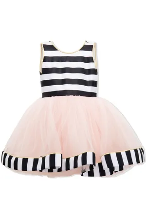 Tulleen Gestreiftes Tüllkleid