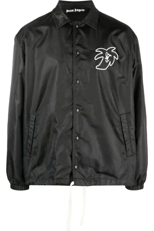 Palm Angels Leichte Jacke mit Logo-Patch