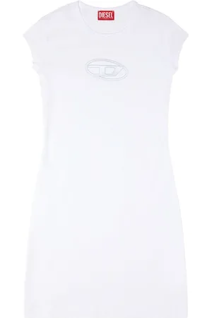 Diesel Minikleid mit Logo-Patch