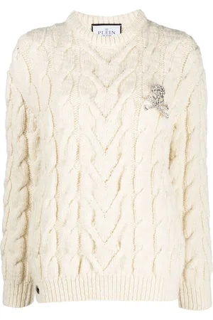 Philipp Plein Pullover mit Zopfmuster