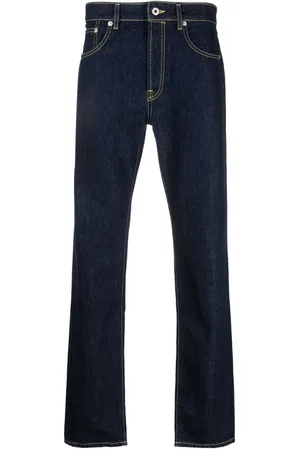 Kenzo Straight-Leg-Jeans mit Logo-Patch