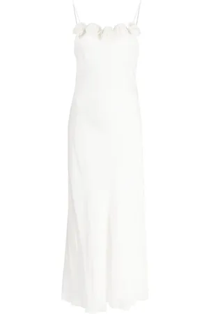 RIXO London Benedetta Midikleid mit Rosenapplikation