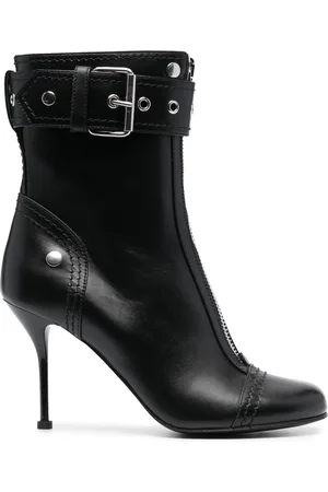 Alexander McQueen Stiefel mit Schnalle 90mm