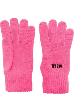 Msgm Handschuhe mit Logo-Stickerei