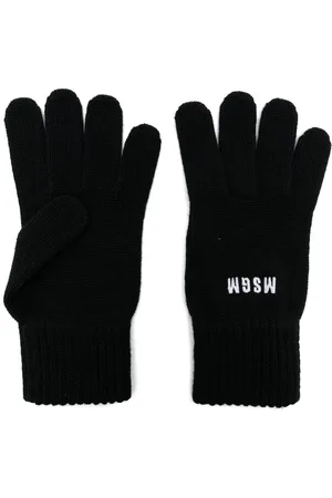 Msgm Handschuhe mit Logo-Stickerei