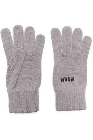 Msgm Handschuhe mit Logo-Stickerei
