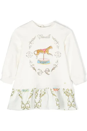 Roberto Cavalli Kleid mit Barockmuster