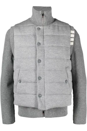 Thom Browne Gefütterte Jacke mit Druckknöpfen