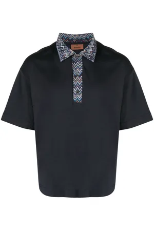 Missoni Poloshirt mit Zickzack-Borten
