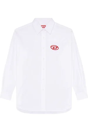 Diesel S-Dou-Plain Hemd mit Logo-Stickerei
