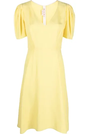 Marni Ausgestelltes Kleid mit V-Ausschnitt