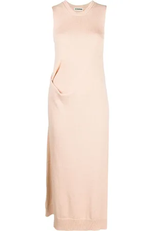 Jil Sander Fein gestricktes Maxikleid
