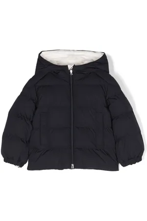 Moncler Gefütterte Jacke mit Logo-Applikation
