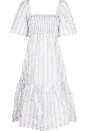 Ganni Minikleid aus Bio-Baumwolle