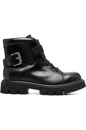 Moschino Schnürstiefel mit Logo-Prägung
