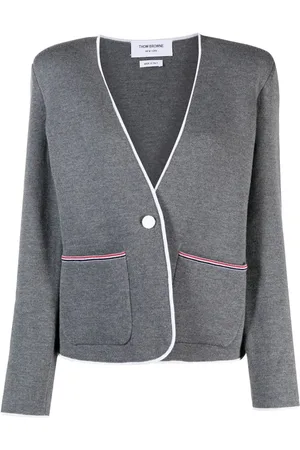 Thom Browne Kragenlose Jacke