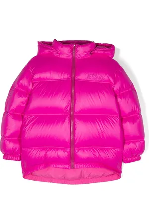 VERSACE Gefütterte Jacke mit Logo-Stickerei