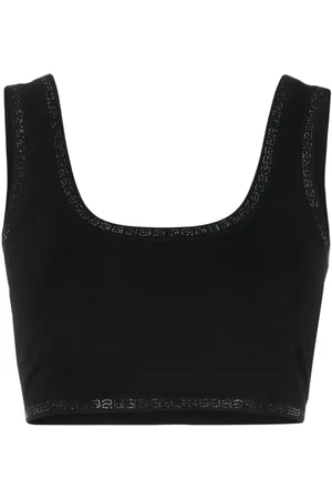 Alexander Wang Cropped-Top mit Strassborten