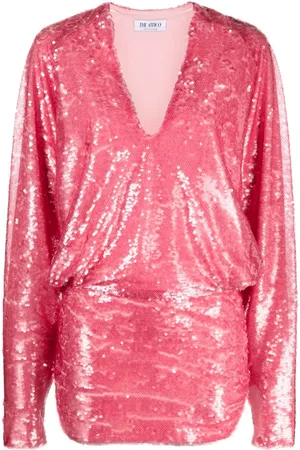 The Attico Minikleid mit V-Ausschnitt