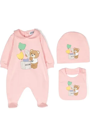 Moschino Strampler-Set mit Teddy-Print