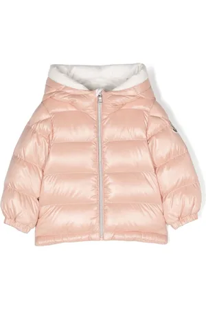 Moncler Gefütterte Jacke mit Logo-Applikation