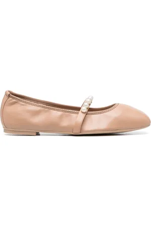 Stuart Weitzman Goldie Pantoletten mit Perlen