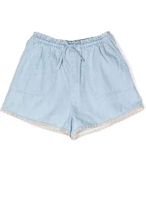 ZIMMERMANN Halcyon Jeans-Shorts mit Patch-Detail