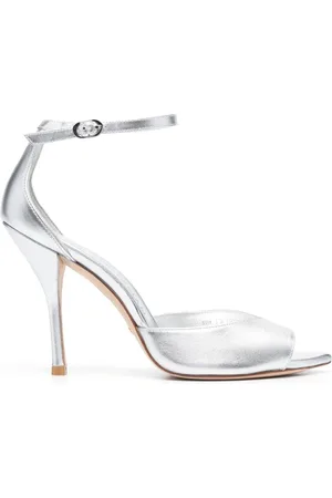 Stuart Weitzman Metallic-Sandalen 100mm