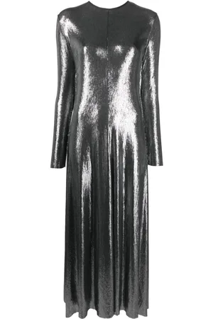 FORTE FORTE Maxikleid im Metallic-Look