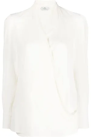 Etro Bluse mit tiefem V-Ausschnitt