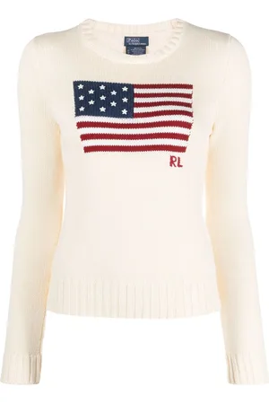Ralph Lauren Intarsien-Pullover mit Blütenmuster