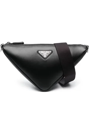 Prada Schultertasche mit Triangel-Schild